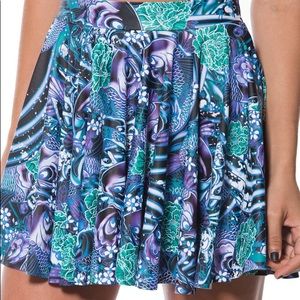 Black Milk Purple koi cheerleader skirt